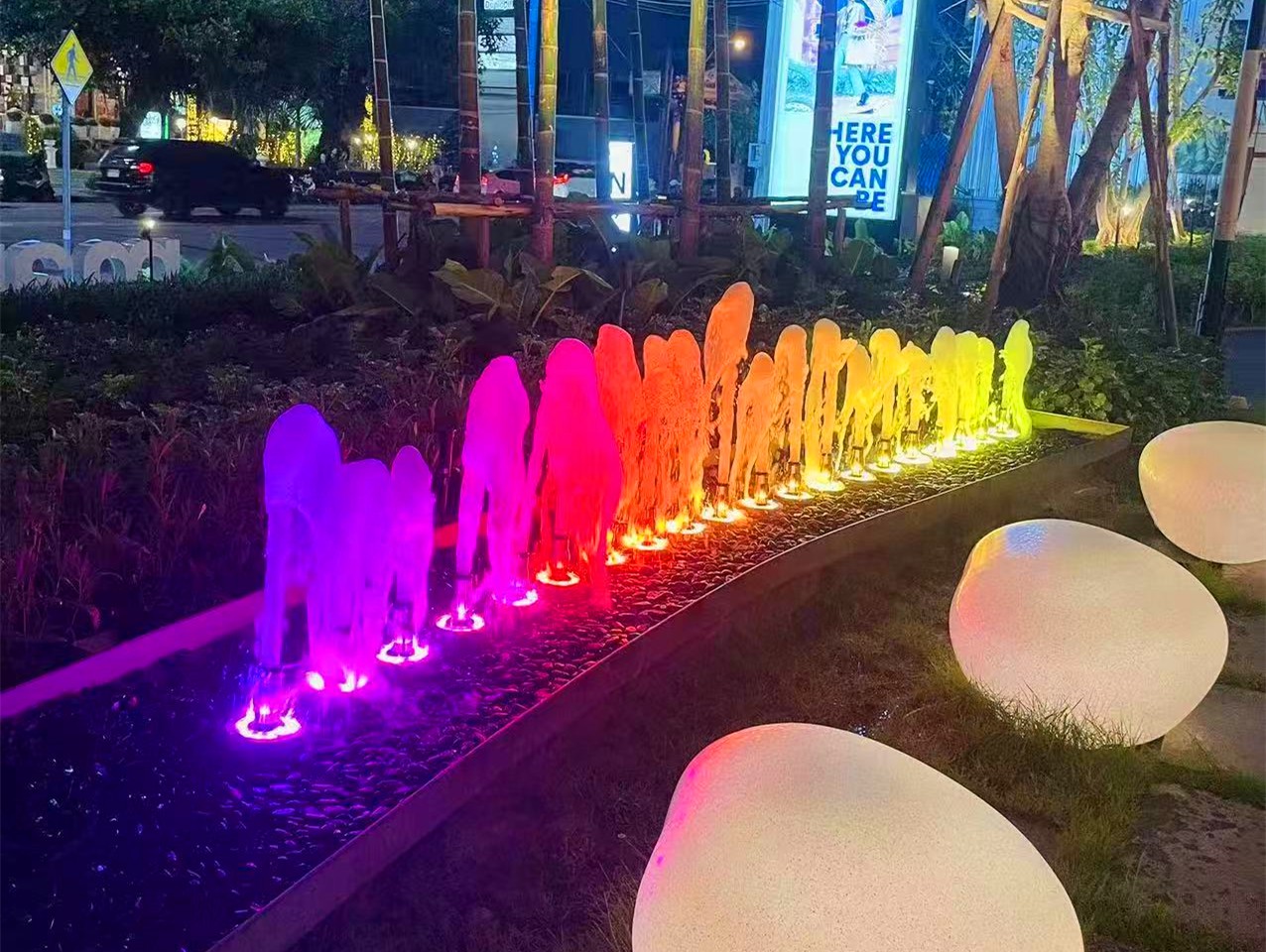 泰国曼谷 旱喷喷泉